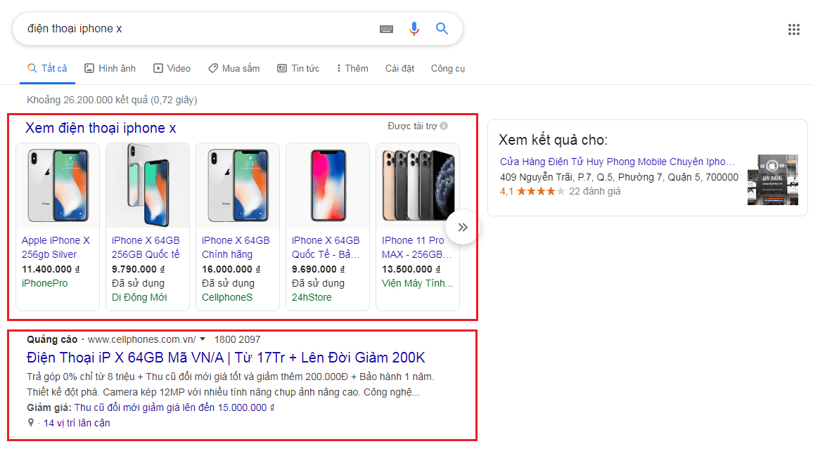 hình thức chạy quảng cáo Google Adwords